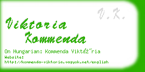 viktoria kommenda business card